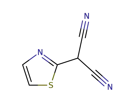 Molecular Structure of 71681-34-0 (Propanedinitrile,  2-thiazolyl-  (9CI))