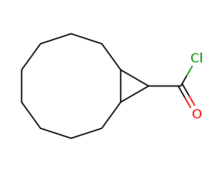 Molecular Structure of 79616-95-8 (Bicyclo[8.1.0]undecane-11-carbonyl chloride, stereoisomer (9CI))