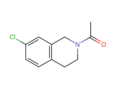 Molecular Structure of 78104-41-3 (2-acetyl-7-chloro-1,2,3,4-tetrahydroisoquinoline)