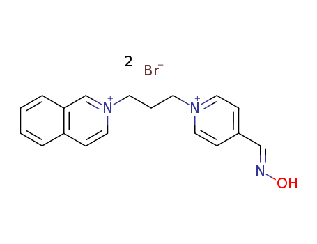 Isoquinolinium,2-[3-[4-[(hydroxyimino)methyl]pyridinio]propyl]-, bromide (1:2)