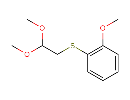 Molecular Structure of 103181-65-3 ((2-methoxy-phenylsulfanyl)-acetaldehyde dimethylacetal)