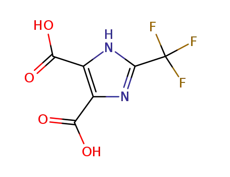 Molecular Structure of 78016-96-3 (1H-Imidazole-4,5-dicarboxylic acid, 2-(trifluoromethyl)-)