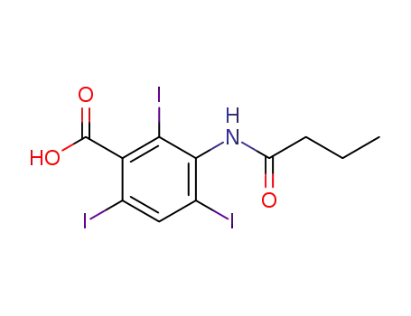 Benzoic acid, 3-butyramido-2,4,6-triiodo-