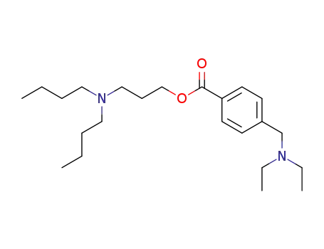 Molecular Structure of 78329-96-1 (BENZOIC ACID, p-(DIETHYLAMINOMETHYL)-, 3-(DIBUTYLAMINO)PROPYL ESTER)
