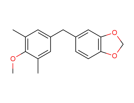 Molecular Structure of 71712-38-4 (5-(4-methoxy-3,5-dimethylbenzyl)-1,3-benzodioxole)
