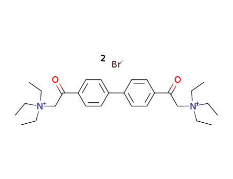 triethyl-[2-[4-[4-[2-oxo-2-(triethylazaniumyl)ethyl]phenyl]phenyl]acetyl]azanium dibromide