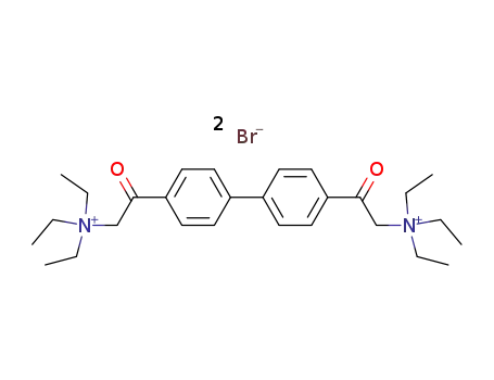 Molecular Structure of 77967-04-5 (4,4'-Biphenylenebis(2-oxoethylene)bis(triethylammonium) dibromide)