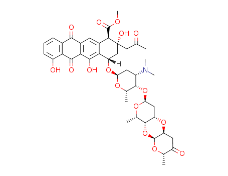 1-Naphthacenecarboxylicacid, 4-[[[2''',3''-anhydro]-O-3,6-dideoxy-a-L-erythro-hexopyranos-4-ulos-1-yl-(1®4)-O-2,6-dideoxy-a-L-lyxo-hexopyranosyl-(1®4)-2,3,6-trideoxy-3-(dimethylamino)-a-L-lyxo
