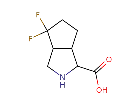Molecular Structure of 783325-80-4 (Cyclopenta[c]pyrrole-1-carboxylic acid, 4,4-difluorooctahydro- (9CI))