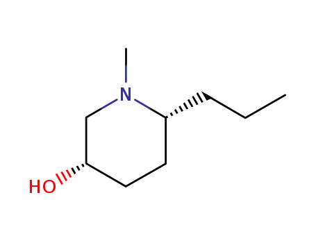 3-Piperidinol, 1-methyl-6-propyl-, (3S-cis)- (9CI)