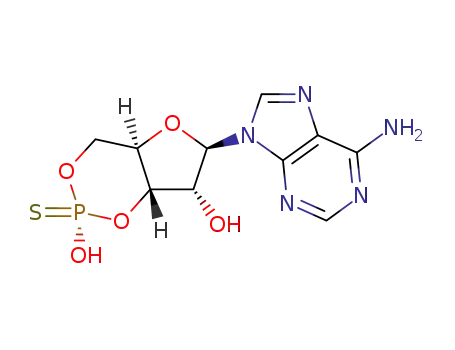 Molecular Structure of 71774-13-5 (ADENOSINE-3',5'-CYCLIC -MONOPHOSPHOROTHIOATE)