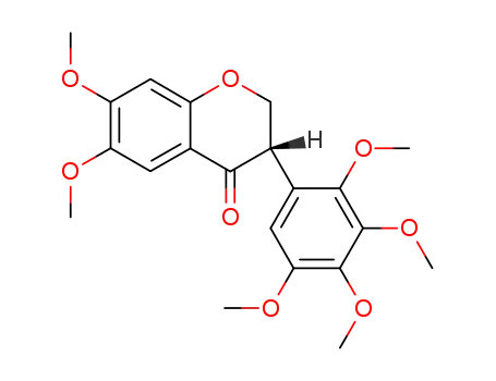 (S)-6,7-ジメトキシ-3-(2,3,4,5-テトラメトキシフェニル)-2H-1-ベンゾピラン-4(3H)-オン