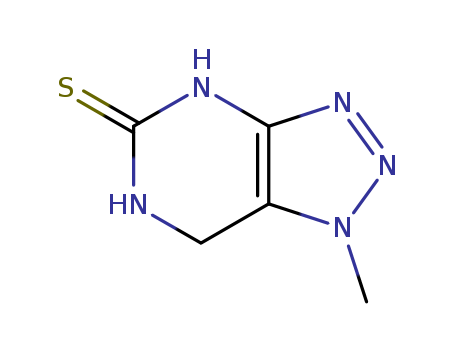5H-1,2,3-Triazolo[4,5-d]pyrimidine-5-thione, 1,4,6, 7-tetrahydro-1-methyl- cas  77976-34-2
