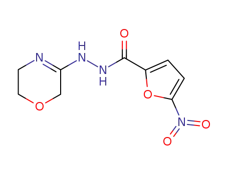 5-Nitro-2-furancarboxylic acid 2-(5,6-dihydro-2H-1,4-oxazin-3-yl)hydrazide