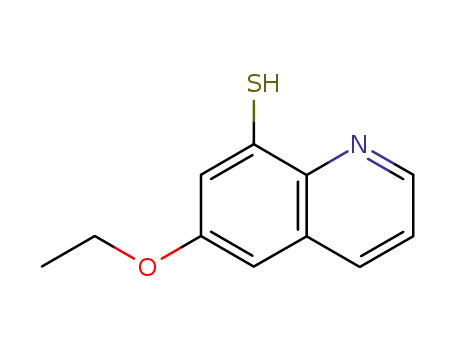 Molecular Structure of 780692-40-2 (8-Quinolinethiol,6-ethoxy-(9CI))