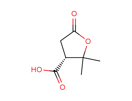 Molecular Structure of 783349-41-7 (3-Furancarboxylicacid,tetrahydro-2,2-dimethyl-5-oxo-,(3R)-(9CI))