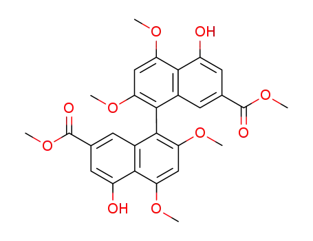dimethyl 5,5'-dihydroxy-2,2',4,4'-tetreamethoxy-1,1'binaphthalene-7,7'-dicarboxylate