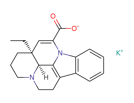 Molecular Structure of 78101-35-6 (potassium apovincaminate)