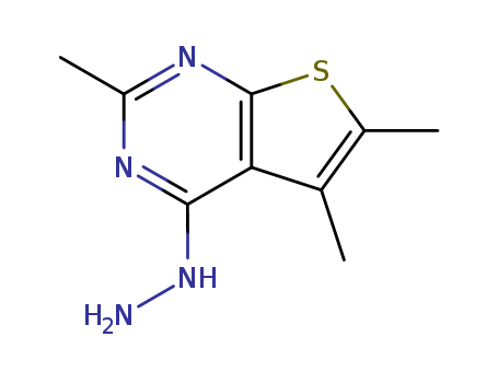 4-hydrazino-2,5,6-trimethylthieno[2,3-d]pyrimidine(SALTDATA: FREE)