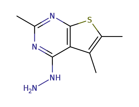 4-Hydrazino-2,5,6-trimethylthieno[2,3-d]pyrimidine