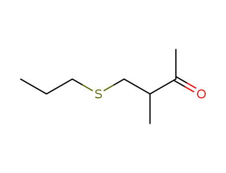 Molecular Structure of 75078-17-0 (2-Butanone, 3-methyl-4-(propylthio)-)
