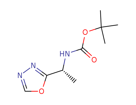 Carbamic acid,[(1R)-1-(1,3,4-oxadiazol-2-yl)ethyl]-, 1,1-dimethylethyl ester (9CI)
