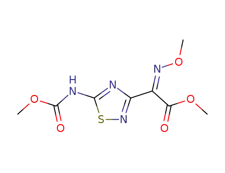 methyl (Z)-2-(5-methoxycarbonylamino-1,2,4-thiadiazol-3-yl)-2-(methoxyimino)acetate