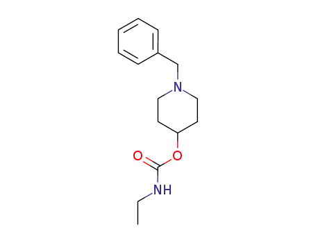 Molecular Structure of 71879-62-4 (EthylcarbaMic Acid 1-(PhenylMethyl)-4-piperidinyl Ester)