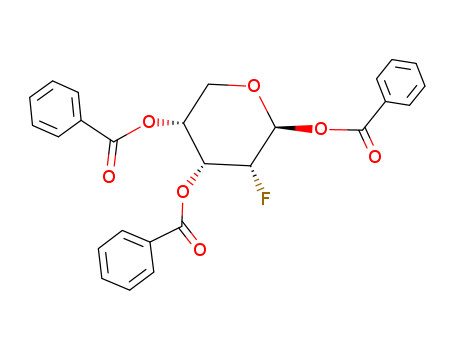 Ribopyranose,2-deoxy-2-fluoro-, tribenzoate, b-D- (8CI)