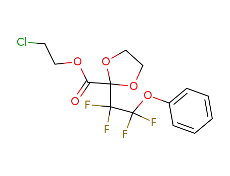 2-(2-phenoxytetrafluoroethyl)-2-(2-chloroethoxycarbonyl)-1,3-dioxolane