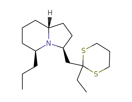 2-ethyl-2-<rel-(2R,6S,9R)-2-propyl-1-azabicyclo<4.3.0>nonan-9-yl>-1,3-dithiacyclohexane