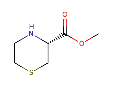 Molecular Structure of 79161-91-4 (3-Thiomorpholinecarboxylic acid, methyl ester, (R)-)