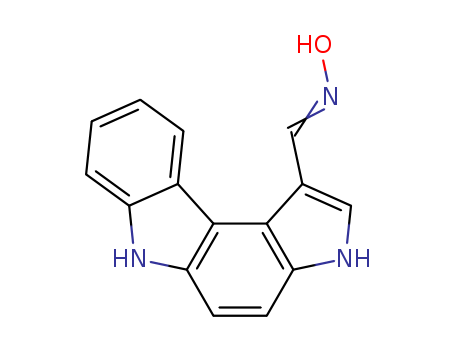 Pyrrolo[2,3-c]carbazole-1-carboxaldehyde,3,6-dihydro-, oxime