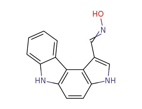 Molecular Structure of 78706-09-9 ((Z)-N-hydroxy-1-pyrrolo[2,3-c]carbazol-1(6H)-ylidenemethanamine)
