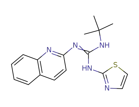 Guanidine, 1-tert-butyl-2-(2-quinolyl)-3-(2-thiazolyl)-