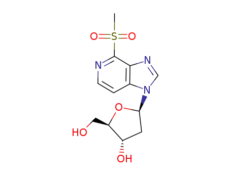 1-(2'-deoxy-β-D-erythro-pentofuranosyl)-4-(methylsulfonyl)-1H-imidazo<4,5-c>pyridine
