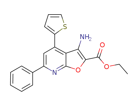 ethyl 3-amino-6-phenyl-4-(2-thienyl)furo[2,3-b]pyridine-2-carboxylate
