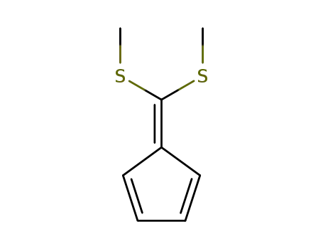 Molecular Structure of 698-07-7 (1,3-Cyclopentadiene, 5-[bis(methylthio)methylene]-)