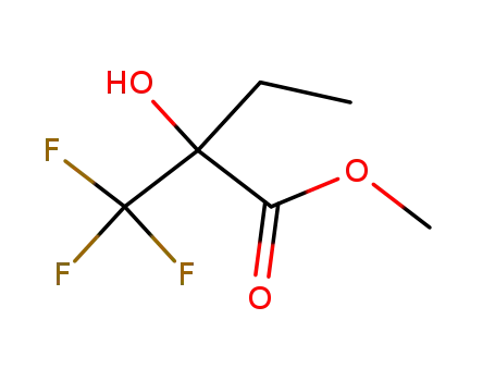 Molecular Structure of 114645-37-3 (2-hydroxy-2-(trifluoromethyl)butyric acid methyl ester)