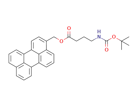 Molecular Structure of 1355024-10-0 (t-butyl 3-(((perylen-3-yl)methoxy)carbonyl)propylcarbamate)