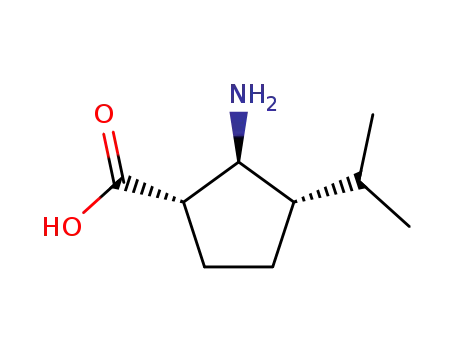 Cyclopentanecarboxylic acid, 2-amino-3-(1-methylethyl)-, (1S,2S,3S)- (9CI)