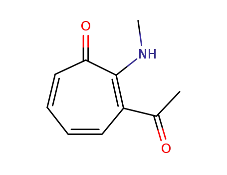 2,4,6-Cycloheptatrien-1-one, 3-acetyl-2-(methylamino)-