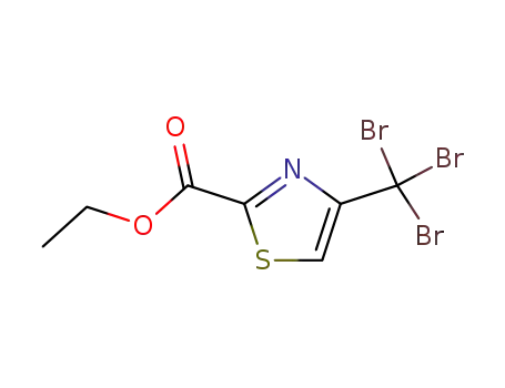 Molecular Structure of 78502-76-8 (2-Thiazolecarboxylicacid,4-(tribromomethyl)-,ethylester(9CI))