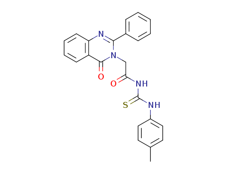 1-((4-OXO-2-PHENYL-3,4-DIHYDRO-3-QUINAZOLINYL)ACETYL)-3-(P-TOLYL)-2-THIOUREA