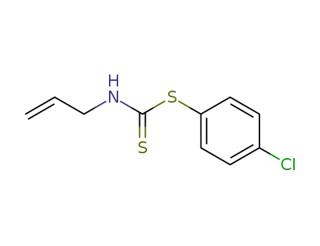 Molecular Structure of 72024-55-6 (N-Allyldithiocarbamic acid p-chlorophenyl ester)