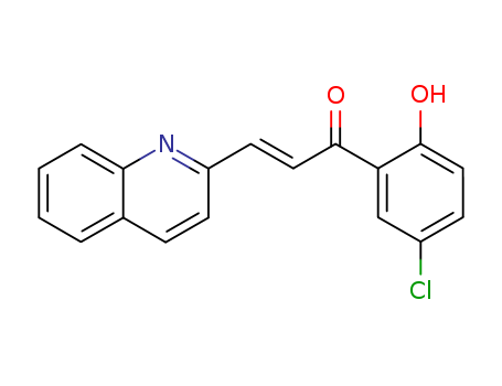 2-Propen-1-one,1-(5-chloro-2-hydroxyphenyl)-3-(2-quinolinyl)- cas  7209-75-8