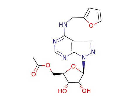1-(5-O-acetylpentofuranosyl)-N-(furan-2-ylmethyl)-1H-pyrazolo[3,4-d]pyrimidin-4-amine