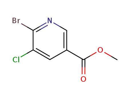 Molecular Structure of 78686-80-3 (6-BroMo-5-chloro-nicotinic acid Methyl ester)
