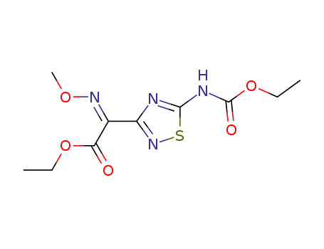 ethyl 2-(5-ethoxycarbonylamino-1,2,4-thiadiazol-3-yl)-2-methoxyiminoacetate