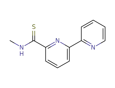 Molecular Structure of 78797-03-2 (N-methyl-6-pyridin-2-yl-pyridine-2-carbothioamide)